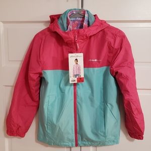NWT. Size 10/12.   Eddie Bauer Girls Jacket